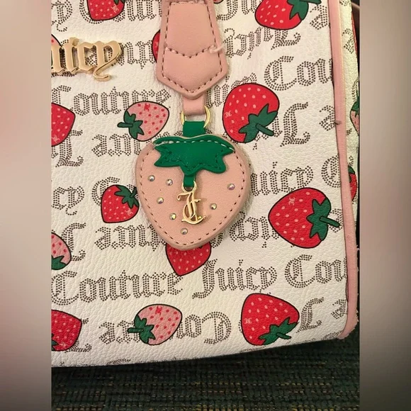 Juicy Couture Pink Strawberry Print Bag - Picture 4 of 5